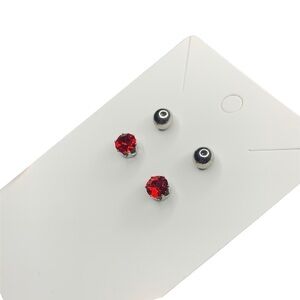 Silver earring set